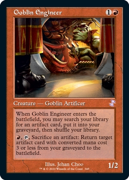 Goblin Engineer Time Spiral Remastered - Retro Frame